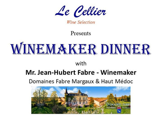 Winemaker Fabre Margaux & Haut Médoc Dinner