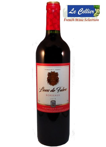 Bordeaux AOC 2017 Red - Lions de Fabre - Domaines Fabre en Haut Médoc (Red Wine)