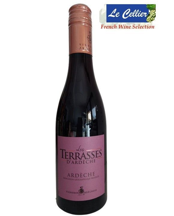 Les Terrases Rouge 2020 375 ml– IGP Ardèche – Vignerons Ardéchois (Red Wine)